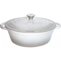 Kinghoff gietijzeren braadpan ovaal 30 cm, 4,5 L, grijs, emaille