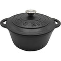 Kinghoff gietijzeren pan zwart, 22 cm, 2,4 L