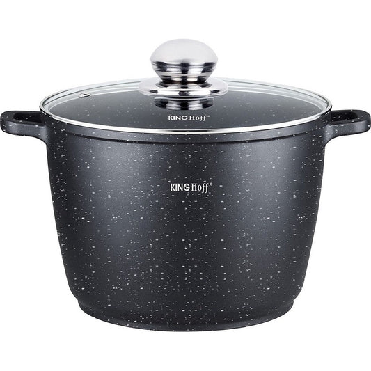 Kinghoff 1598 - Hoge Braadpan - met Aromaknop - 24 cm - 6.2 liter