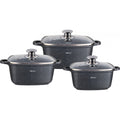 Kinghoff braadpannenset 6-delig met marmeren coating