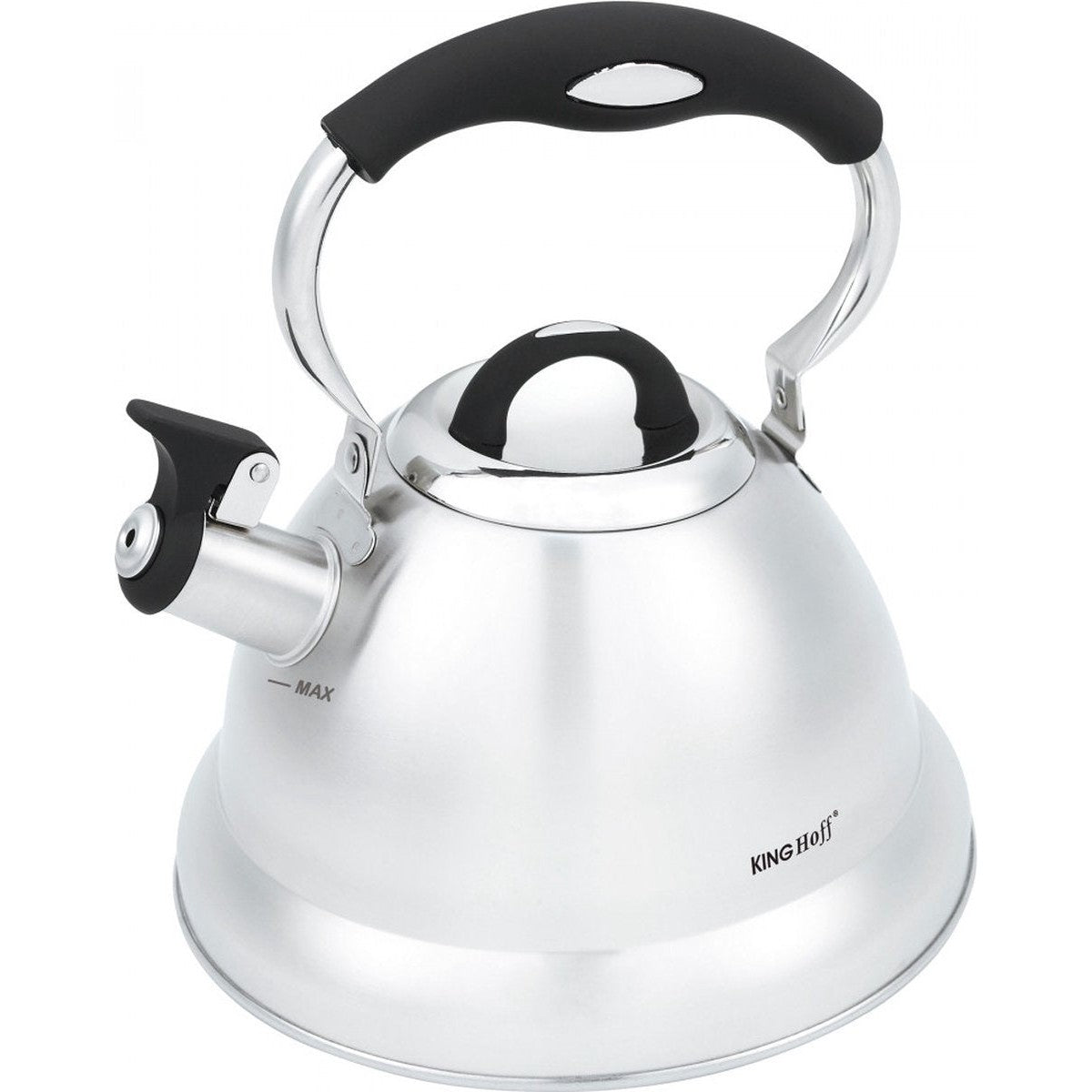 Kinghoff 1659 fluitketel 3,1 L, zilverkleurig