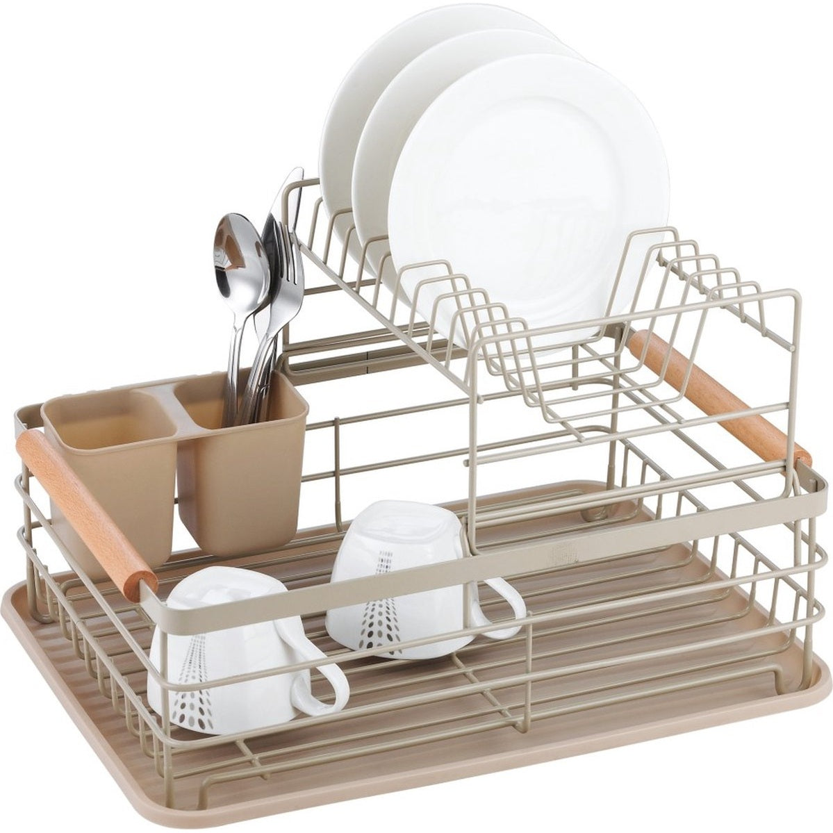Kinghoff vaatdroogrek met 2 niveaus, beige