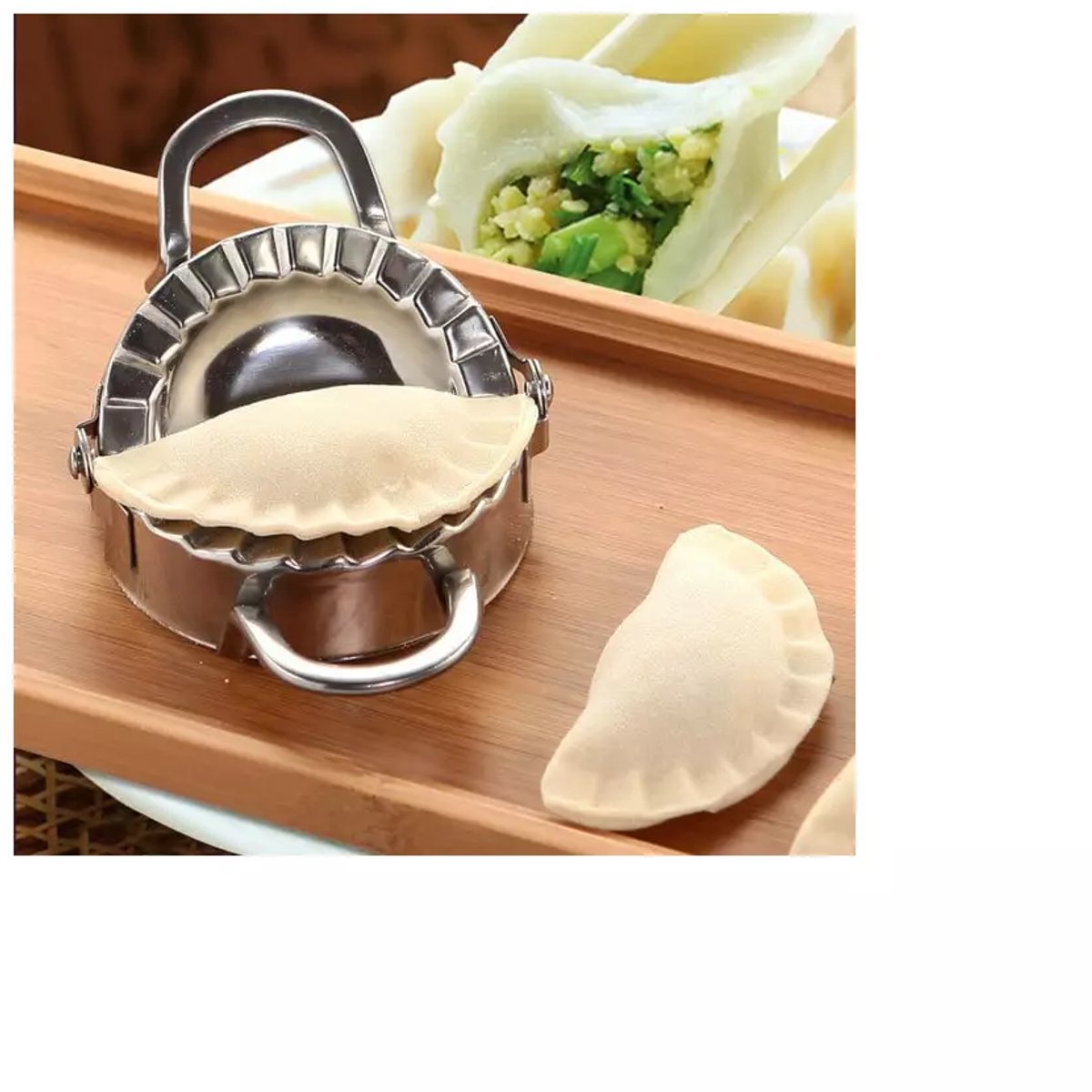 Kinghoff 2-in-1 deegpers van rvs voor ravioli en dumplings