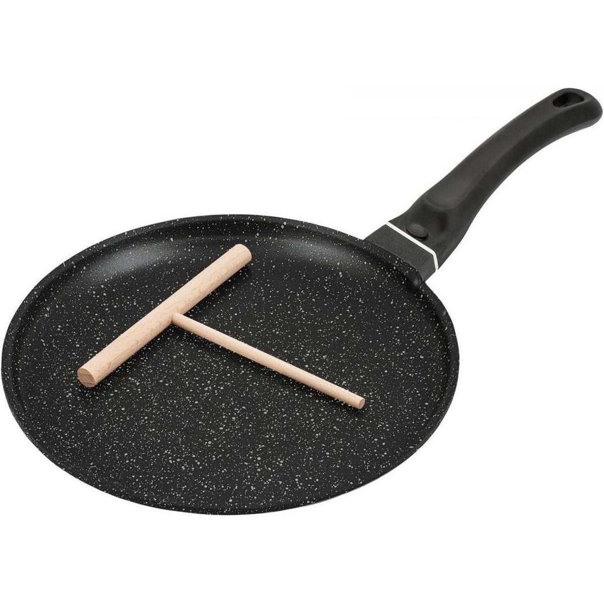 Kinghoff keramische pannenkoekenpan Ø 26 cm, zwart