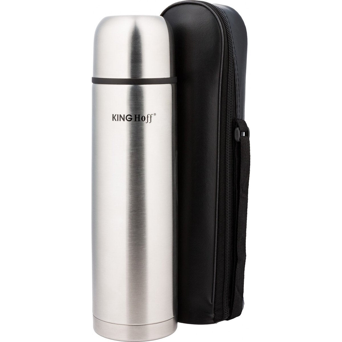 Kinghoff 4051 thermosfles 0,33 L, rvs, grijs