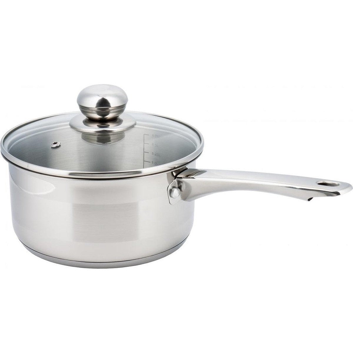 Kinghoff 4324 - Steelpan met deksel - 18 cm - 2.1 liter