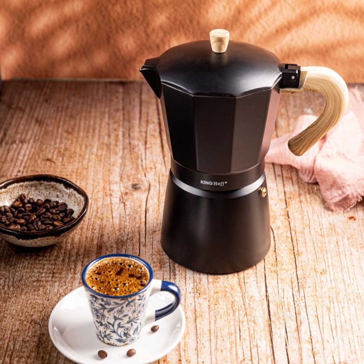 Kinghoff espressomaker KH-1887, aluminium, 9 kopjes, 450 ml (5)