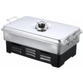 Kinghoff balkonroker met thermometer, rvs