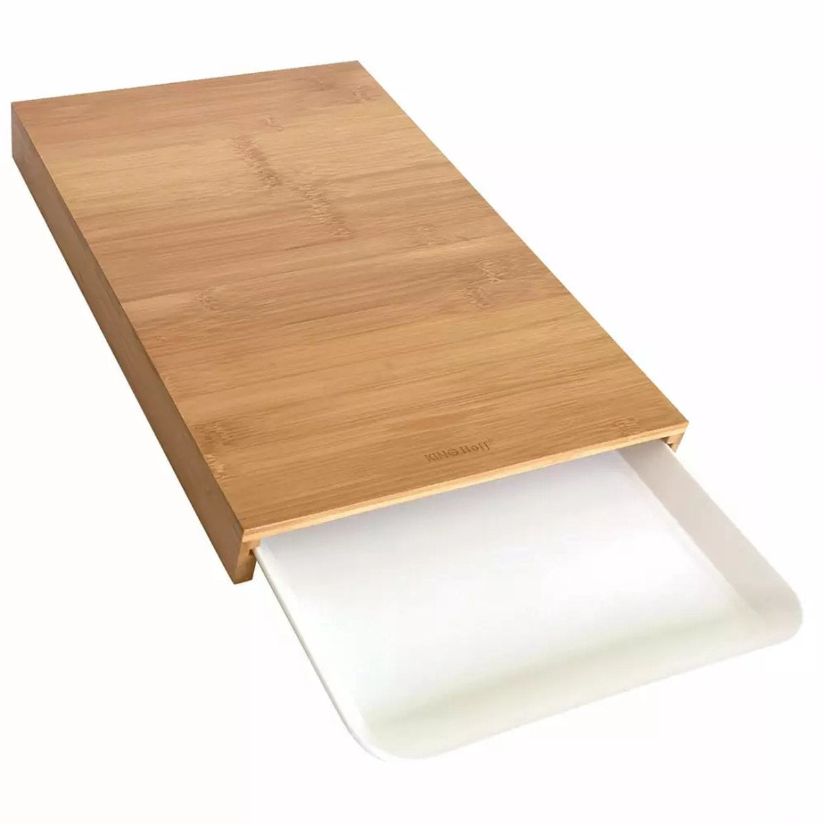 Kinghoff bamboe snijplank met opvangbak, 38 x 25 cm