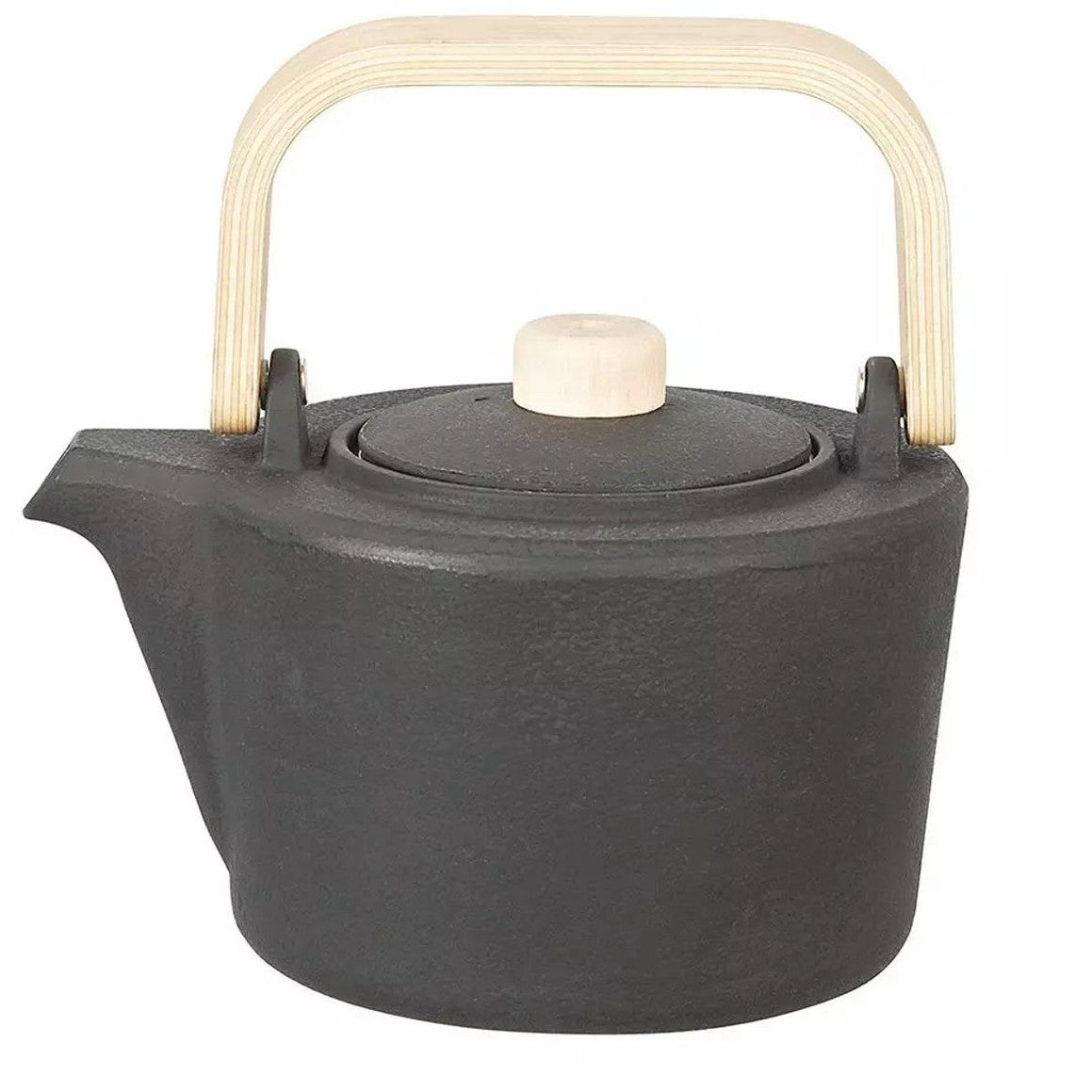 Kinghoff gietijzeren theepot met filter, 1,3 L, zwart