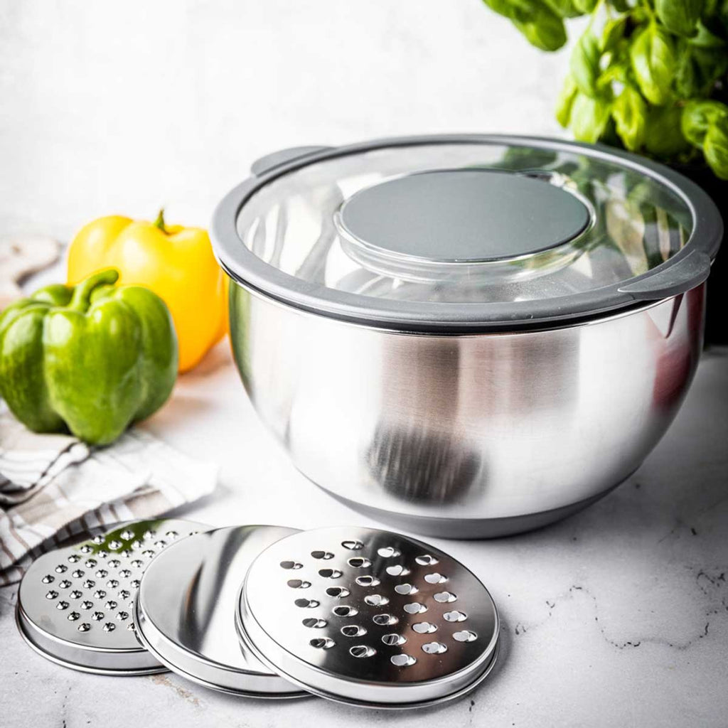 Kinghoff rvs mengkom 5 L met deksel en maatverdeling (10)