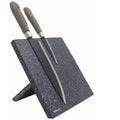 Kinghoff magnetisch messenblok, zwart gemarmerd, 21,5 x 21,5 cm