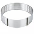 Kinghoff cakeringen set van 3 van rvs, Ø 24-30 cm