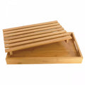 Kinghoff snijplank met kruimellade, bamboe, 38 x 23 cm