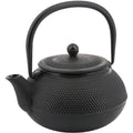 Kinghoff gietijzeren theepot 0,85 L met filter, zwart