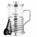 Kinghoff theezetter van glas en rvs, 0,35 L, vaatwasserbestendig