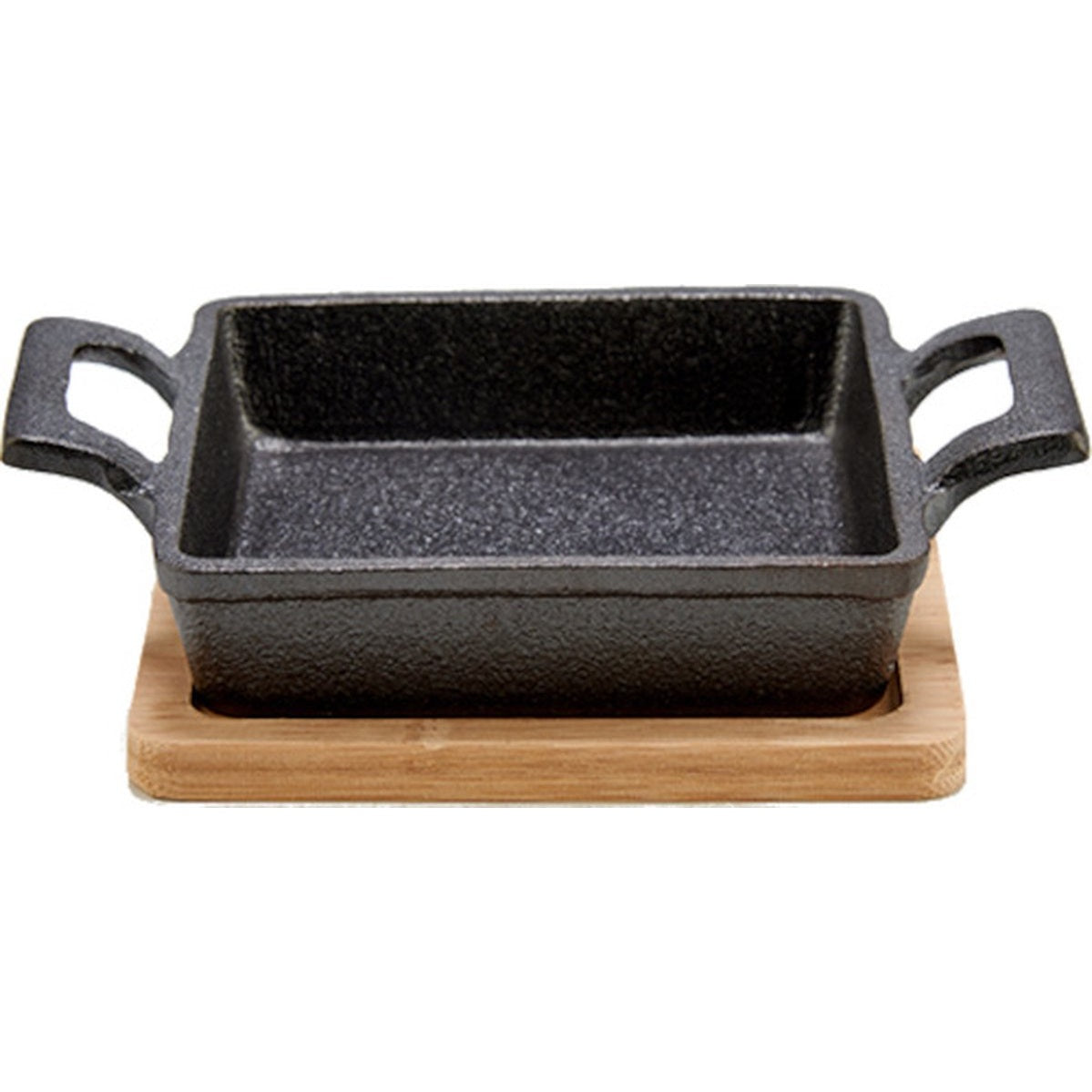 Kinvara braadslede 18,5 x 14 cm, staal grijs en naturel