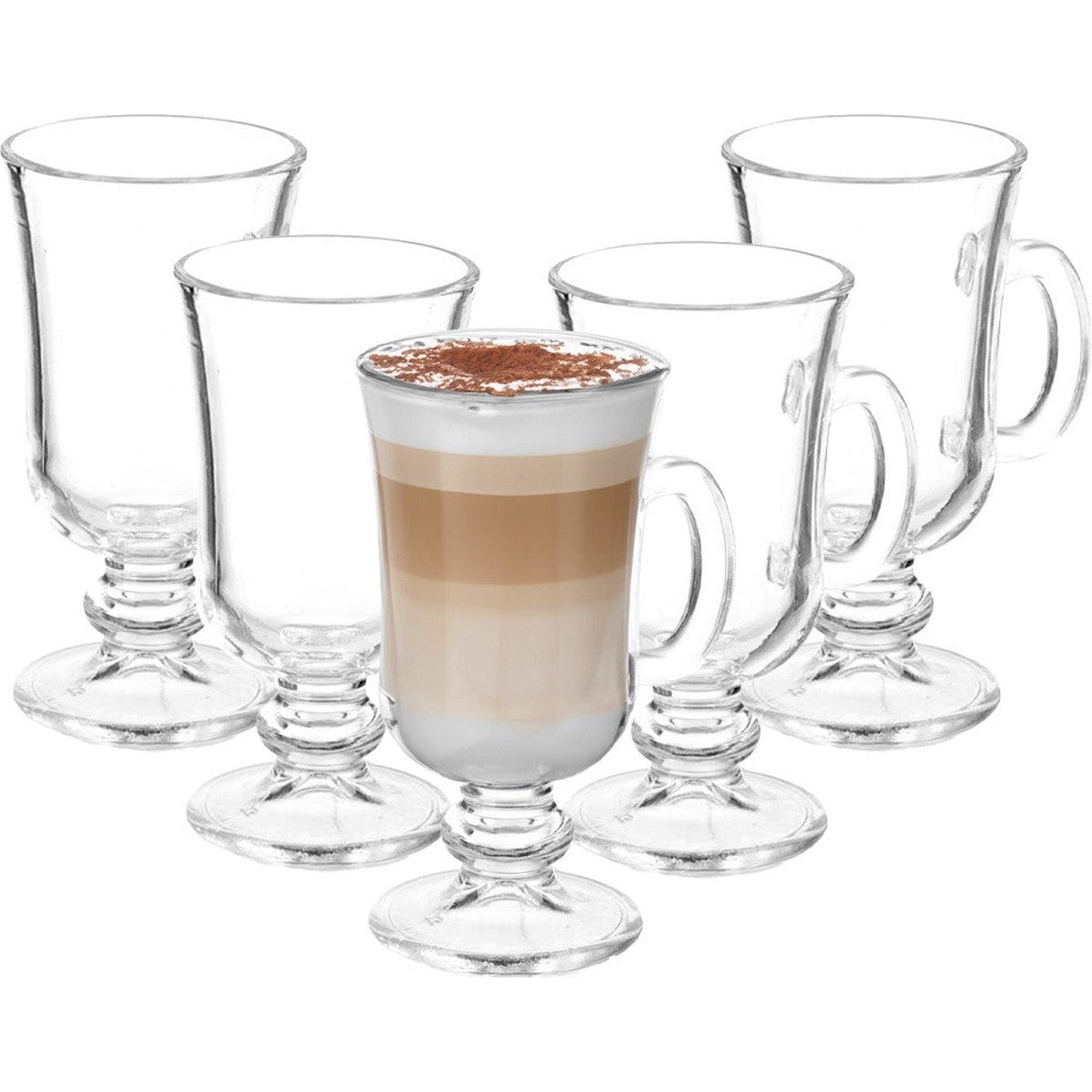 Kinvara latte macchiatoglazen Paris, set van 6 (250 ml)