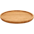 Kinvara serveerplank rond bamboe 25 cm met rand