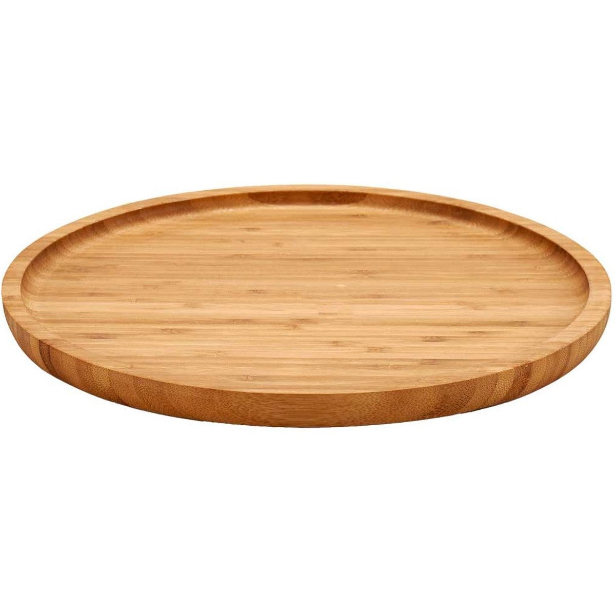 Kinvara serveerplank rond bamboe 25 cm met rand