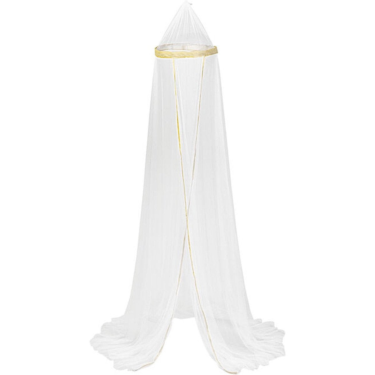 Klamboe bedhemel wit en goud, hoogte 230 cm