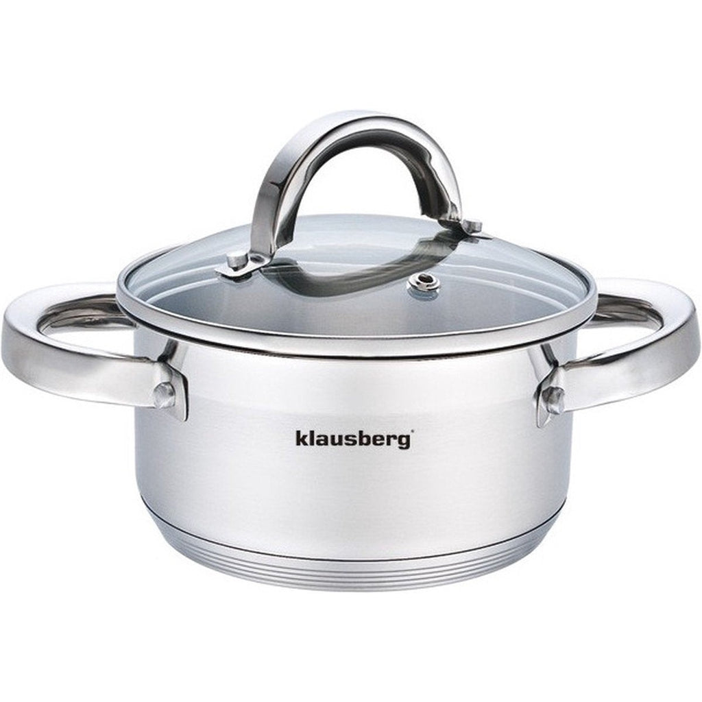 Klausberg 7121 kookpan met deksel, 1 L, 14 cm