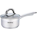 Klausberg steelpan met deksel, 12 cm, 0,5 L