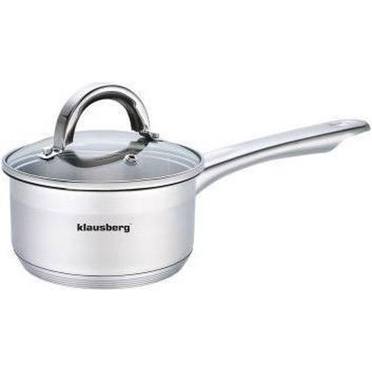 Klausberg 7131 - Staalpan met deksel - sauspan - 12 cm - 0,5 liter