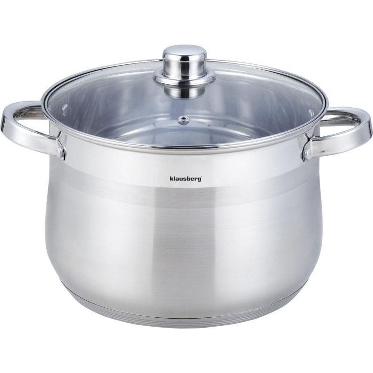 Klausberg soeppan met deksel, 18,7 L, Ø 32 cm, rvs