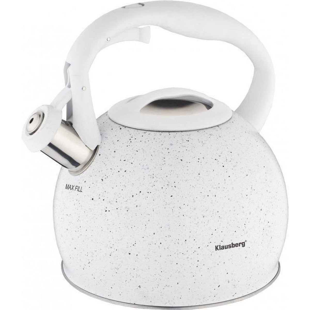 Klausberg 7265 fluitketel 3 L, rvs, alle warmtebronnen
