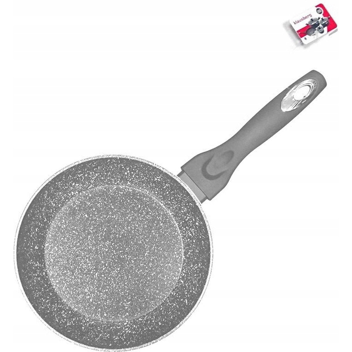 Klausberg 7308 granietpan, 22 cm, marmergrijs