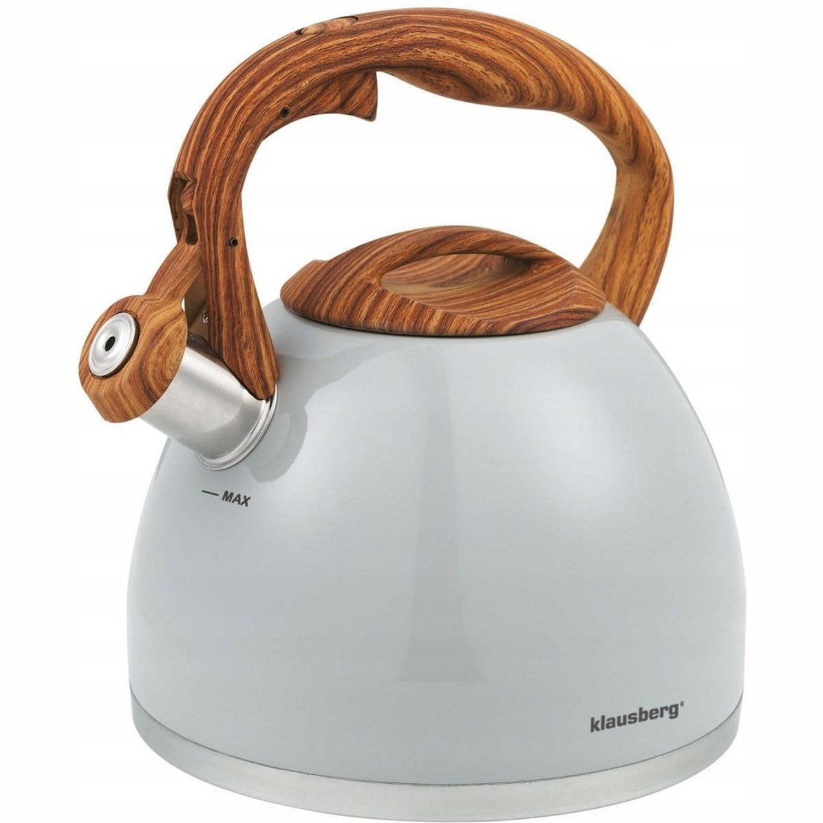 Klausberg fluitketel met houten handvat, 3 L