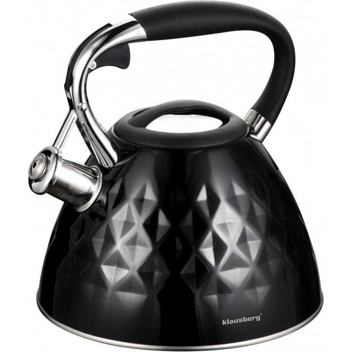 Klausberg 7455 fluitketel Diamond, zwart, 2,7 L