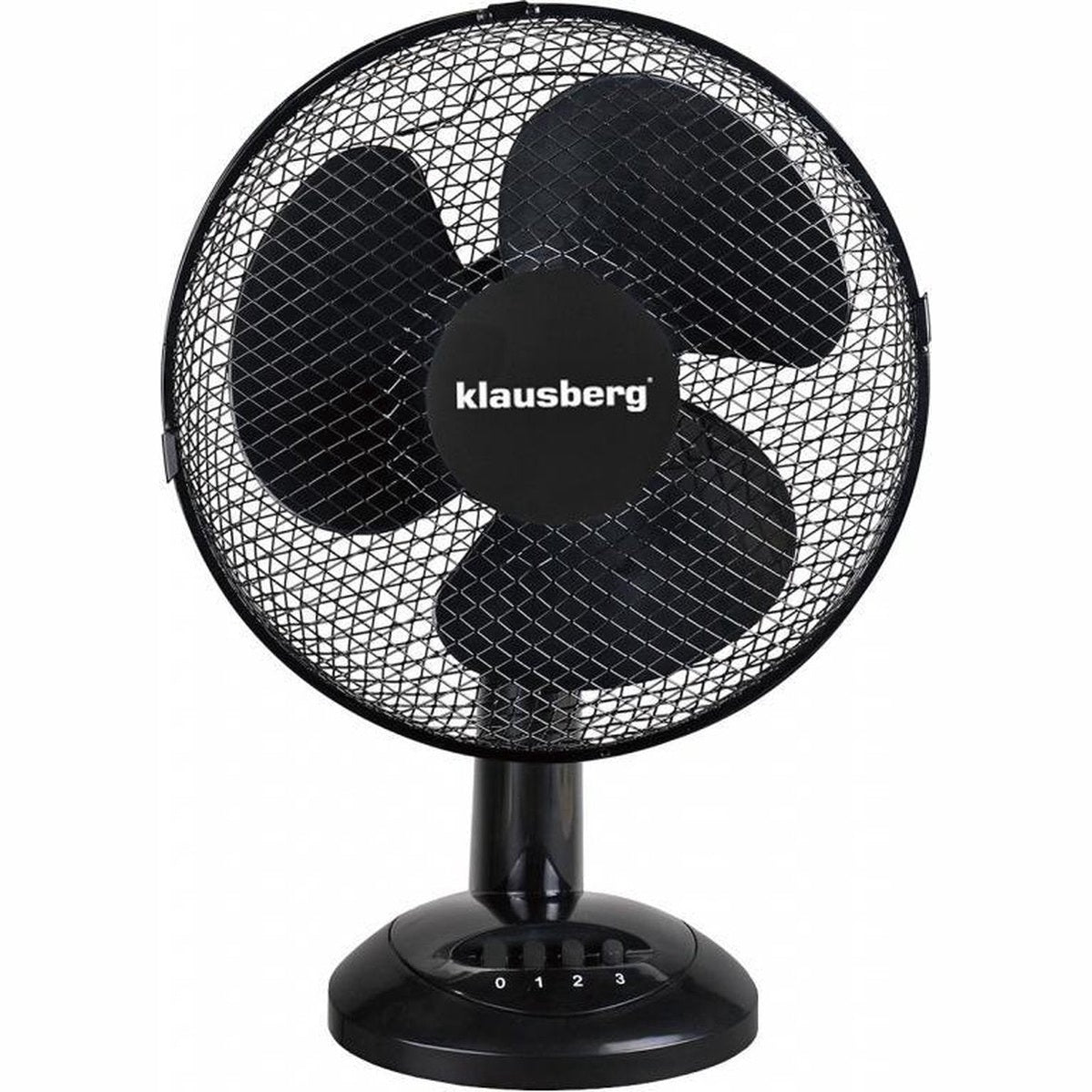 Klausberg 7474 tafelventilator zwart, 30 cm, 40 W