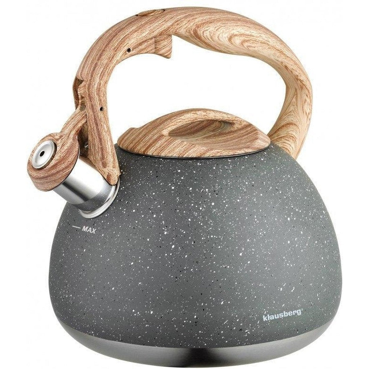 Klausberg 7509 fluitketel 2,8 L, grijs marmer