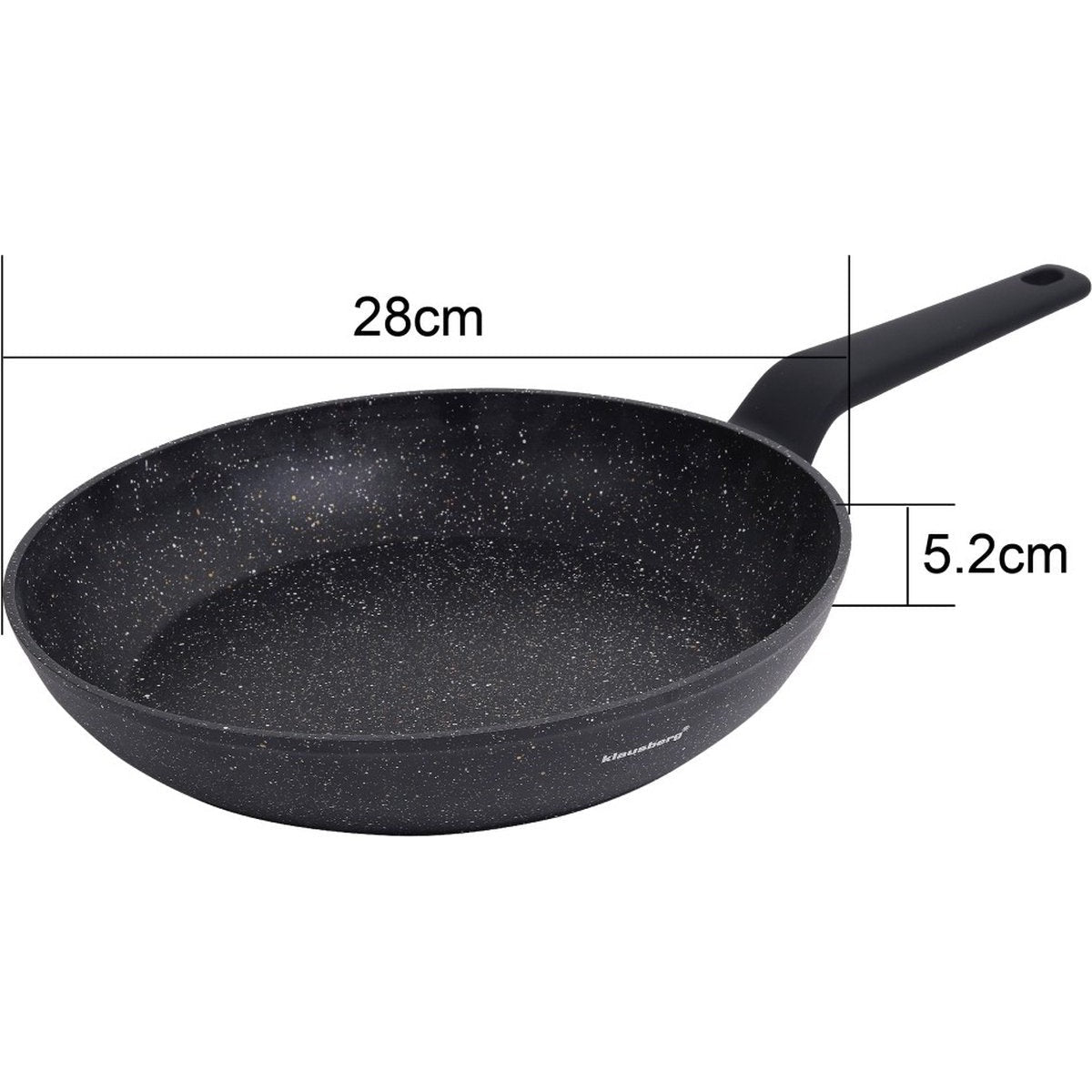 Klausberg marmeren koekenpan 28 cm, zwart