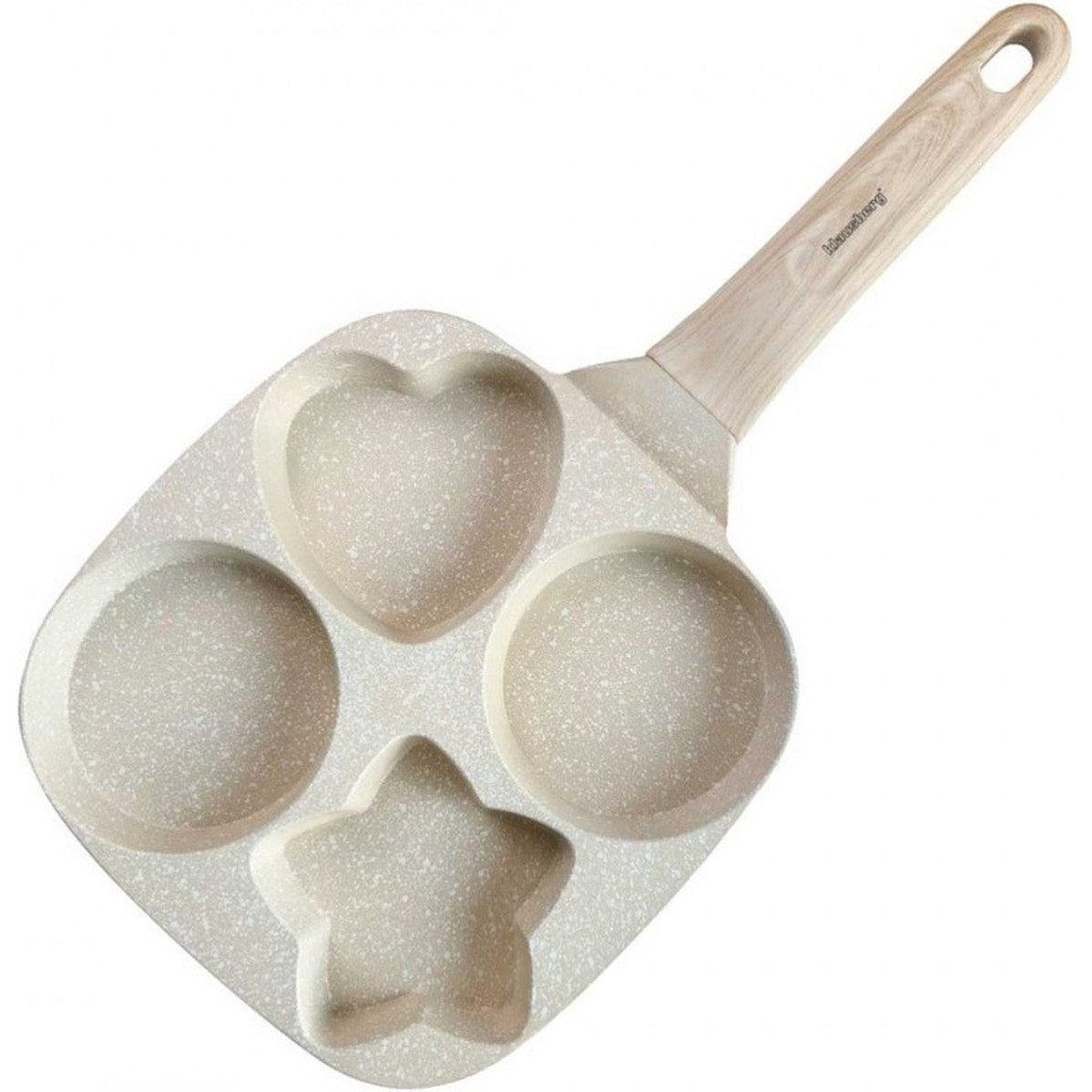 Klausberg 7809 pan met 4 vakken, beige, marmercoating