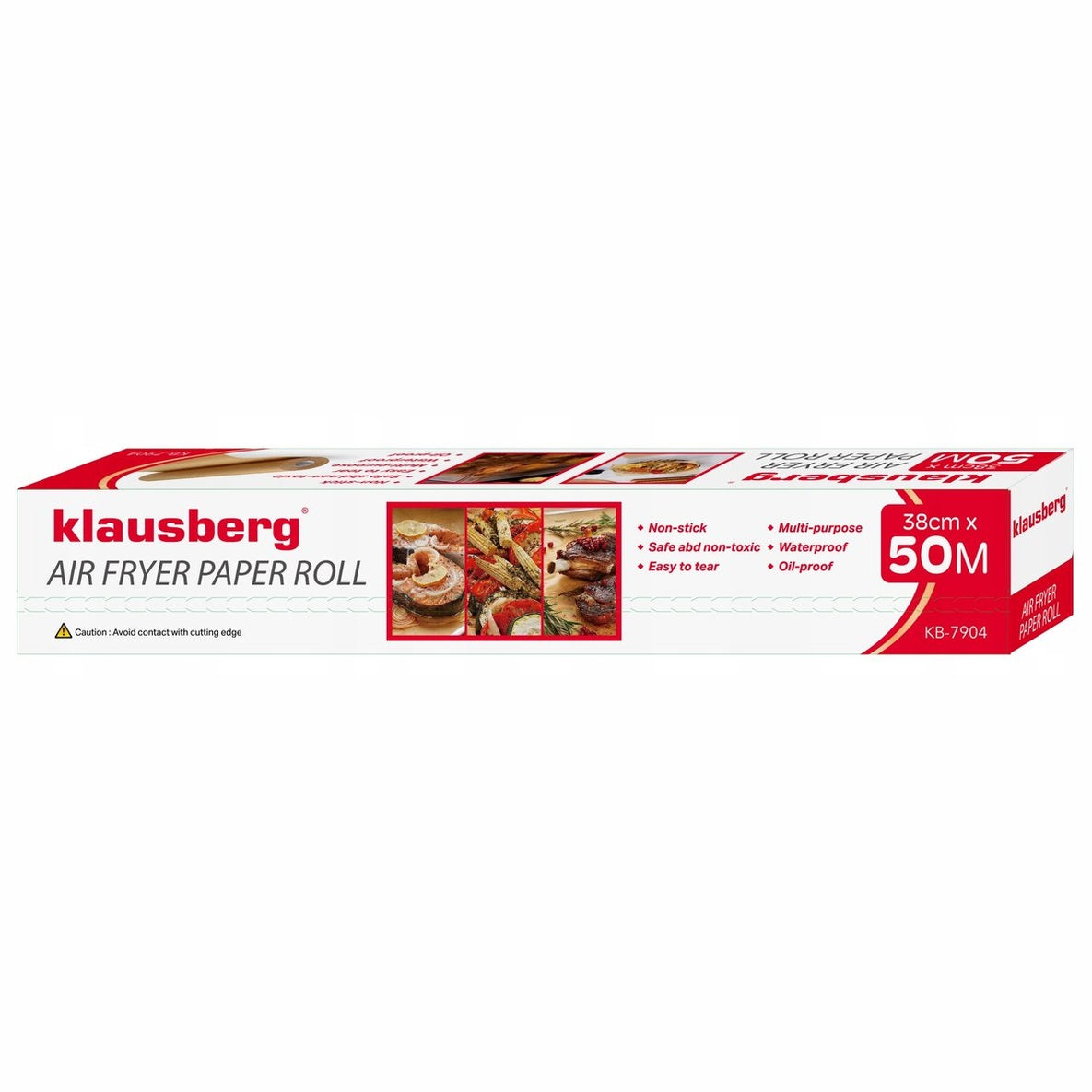 Klausberg bakpapier KB-7904, 50 m, 38 cm breed, bruin (5)