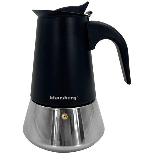 Klausberg Espressokoffiezetapparaat KB-7846 – 9 Kopjes – RVS – Geschikt voor Inductie - Espresso Maker - 450ml - Percolator