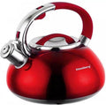Klausberg fluitketel 3 L van rvs, rood