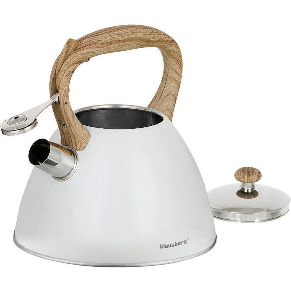 Klausberg KB-7264 fluitketel 3 L van roestvrij staal