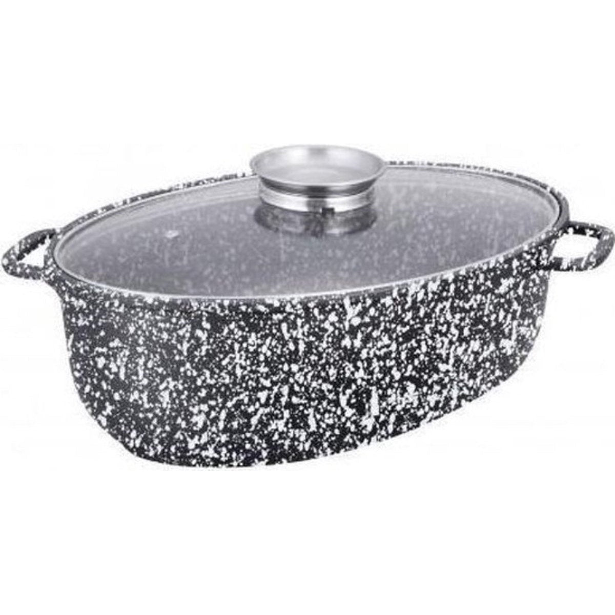 Klausberg KB-7366 gietijzeren braadpan met deksel, 8 L