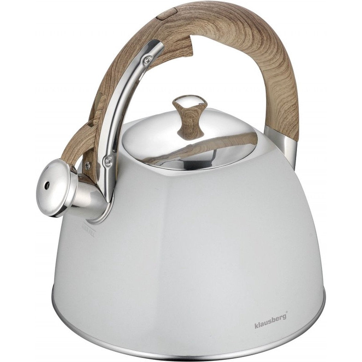 Klausberg KB-7500 fluitketel 3 L, rvs, alle warmtebronnen
