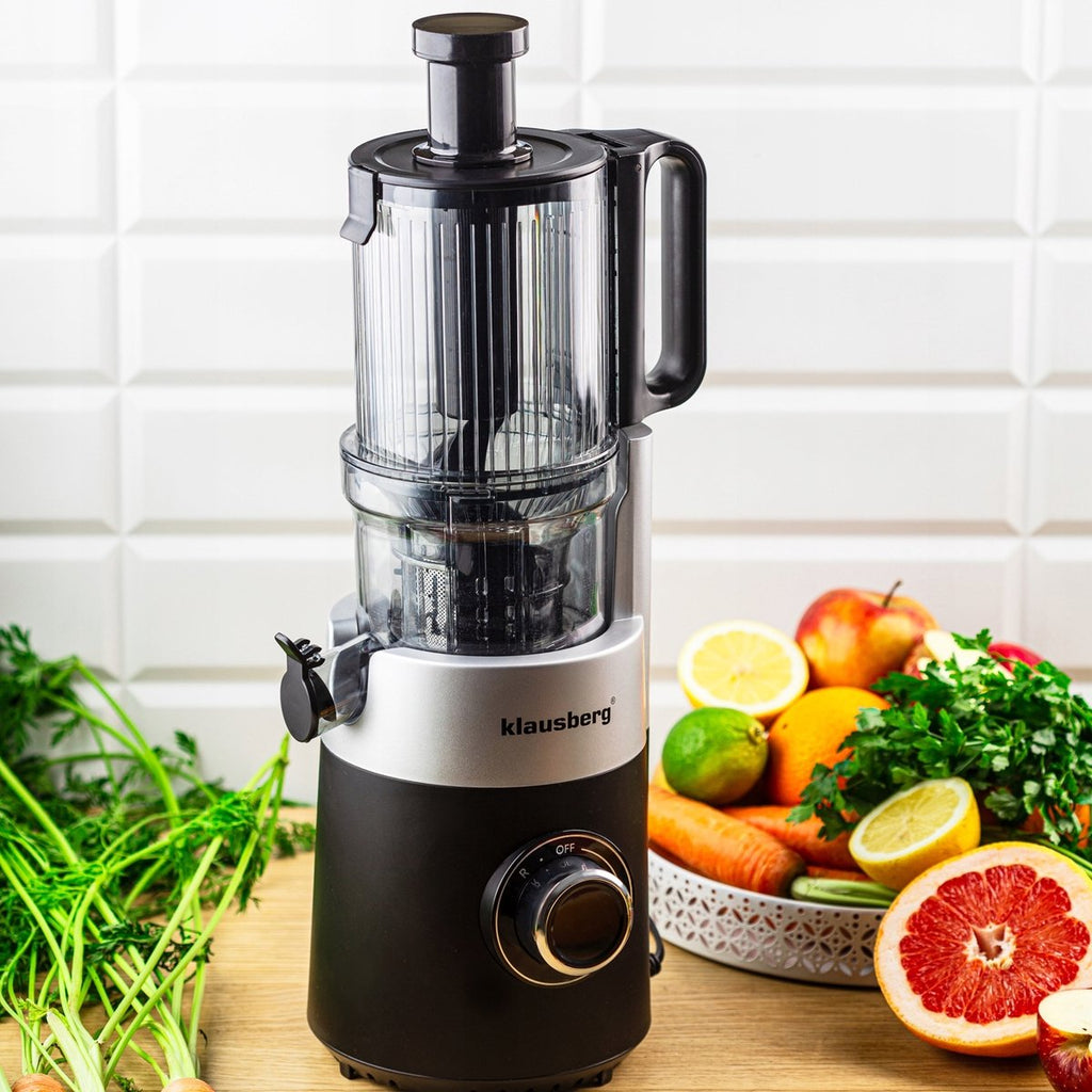 Klausberg KB-7871 verticale slowjuicer, zwart/zilver (10)