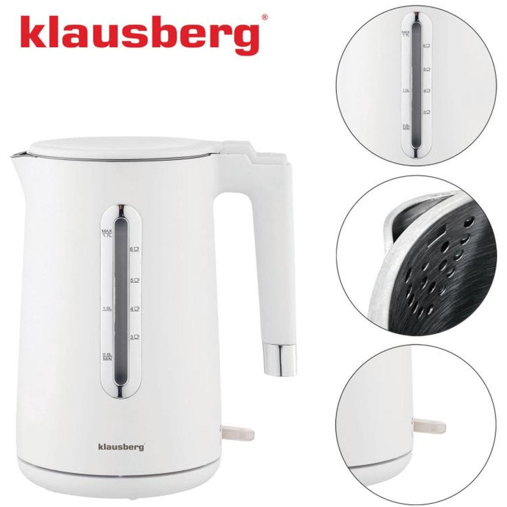 Klausberg KB-7890 waterkoker 1,7 L, wit, 2200 W (6)