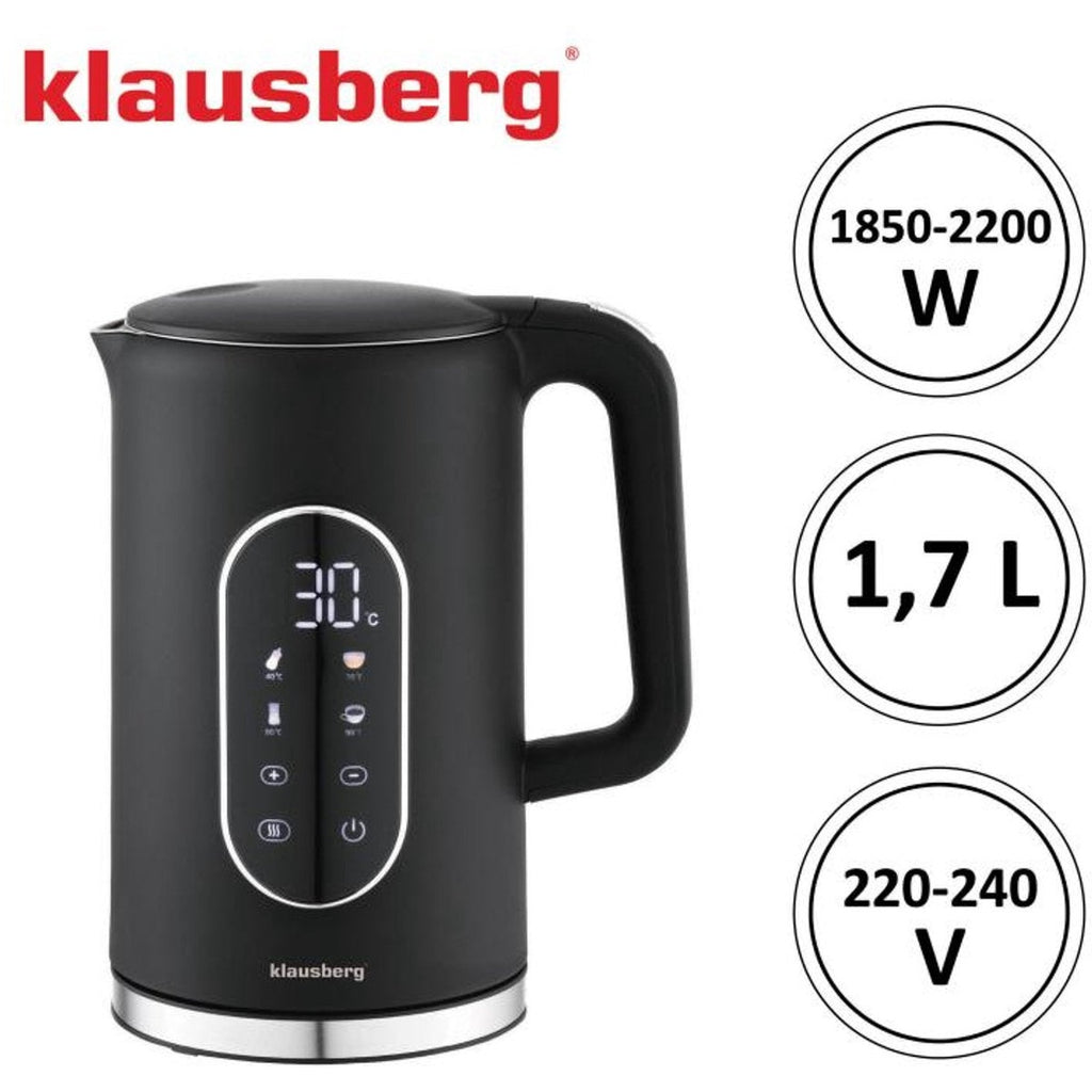 Klausberg KB-7891 waterkoker 1,7 L, zwart, 13 temperaturen (5)