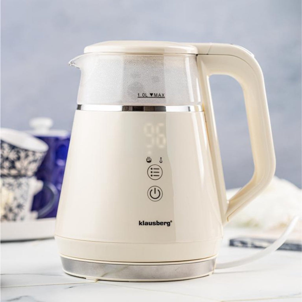 Klausberg KB-7893 glazen waterkoker 1 L, 5 temperaturen (3)