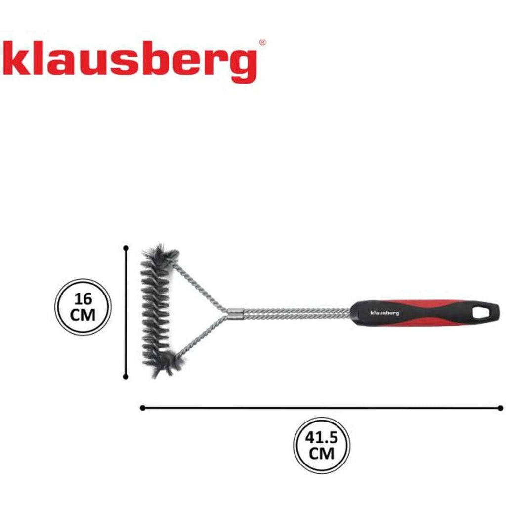 Klausberg grillborstel KB-7898, rvs met stalen borstels (2)