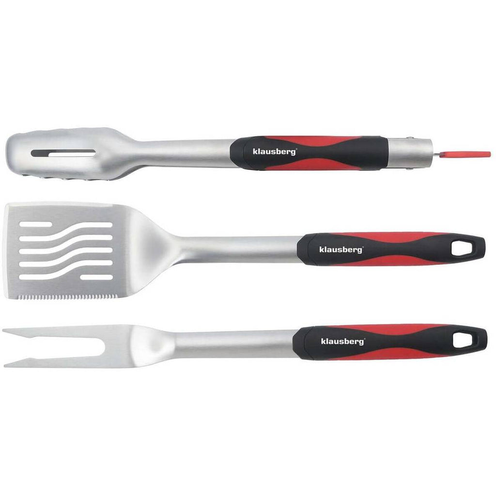 Klausberg barbecueset KB-7899, 3-delig, rvs