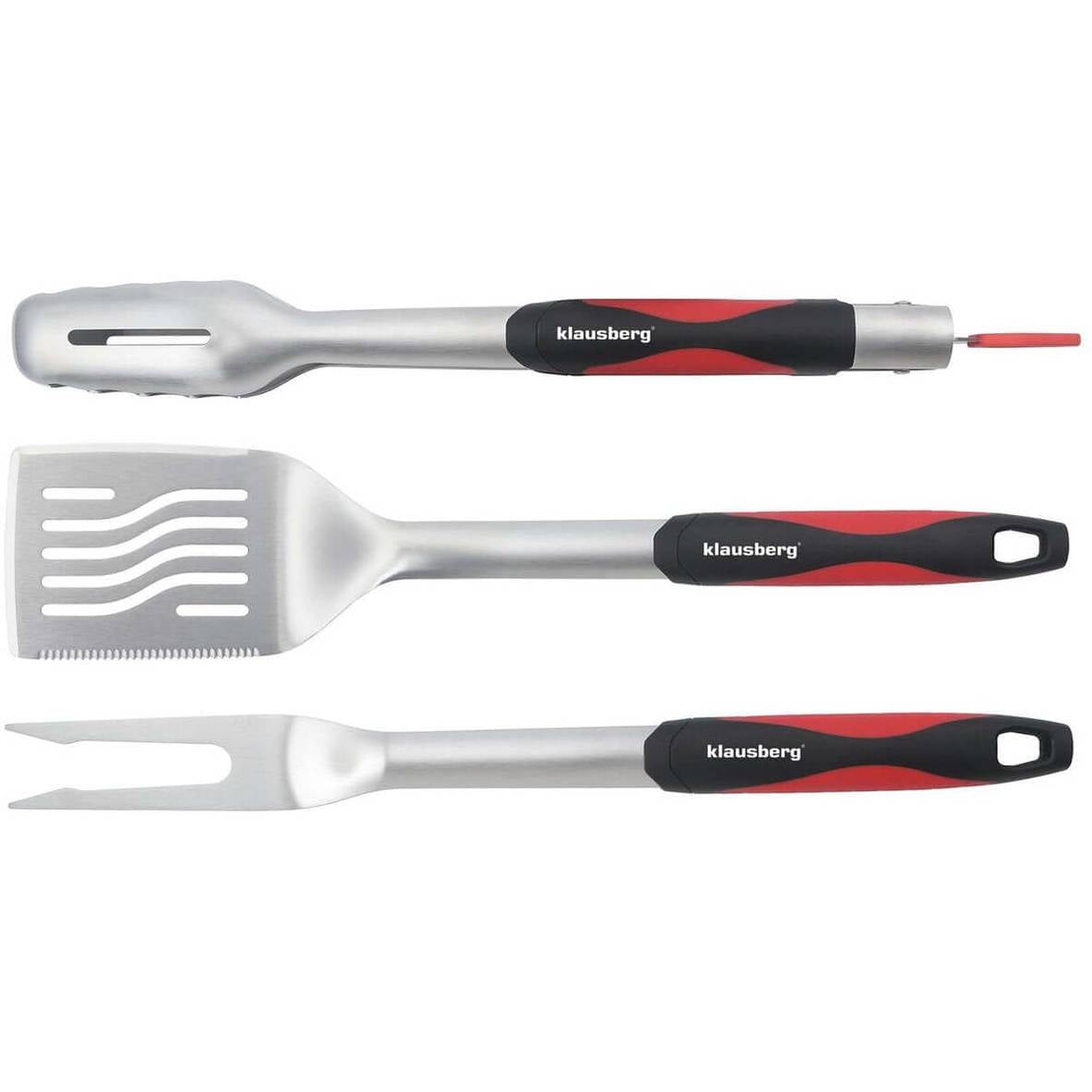 Klausberg barbecueset KB-7899, 3-delig, rvs